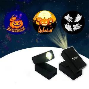 USB สําหรับชาร์จพลังงานแม่เหล็กรูปร่าง LED โปรเจคเตอร์ดาวดวงจันทร์ท้องฟ้าชาร์จ USB โคมไฟฉายสําหรับคริสต์มาสปาร์ตี้ฮาโลวีน