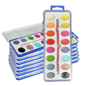 <span class=keywords><strong>Palette</strong></span> de peinture à l'<span class=keywords><strong>aquarelle</strong></span> solide, 12 godets carrés vibrants, ensemble d'<span class=keywords><strong>aquarelle</strong></span> résistant à la lumière pour débutants, étudiants, fournitures de dessin en extérieur - Product Image 2
