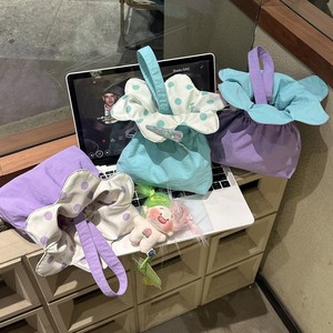 Borsa a Mano Ricamata a Pois Colorata Stile Internet Celebrity, Mini Borsa Quadrata Floreale Versatile e Carina per Ragazze e Studentesse - Product Image 5