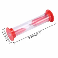 Set Jam Pasir Warna-warni 6 Buah, 30 Detik, 1, 2, 3, 5, 10 Menit, untuk Permainan Kelas Anak, Hadiah, Dekorasi Rumah