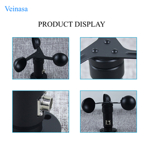 Veinasa-WSS02 맞춤형 디지털 0-32.4 m/s 알루미늄 합금 해양 풍속계 RS485 풍속계 센서 기상 관측소 - Product Image 5