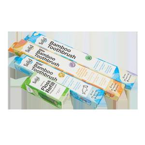 Custom Printed Dental Tuck End Folding Carton Bamboo Toothbrush Paper Oral Care Product Packaging <b>Box</b> - Product Image 1