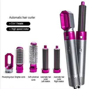 Wholesale Home Salon Portable Hot Rotatable Folding Function Negative Ion 5in1 Private Label Hair Salon Dryer