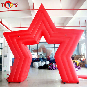 Arche rouge gonflable géante extérieure en nylon 5m en forme d'étoile - Product Image 1
