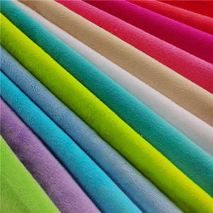 OEKO TEX Velboa <span class=keywords><strong>Minky</strong></span> tessuto per giocattoli Super morbido pelo corto 100% poliestere 0.5-3mm tessuto per tende Zhejiang lavorato a maglia - Product Image 6