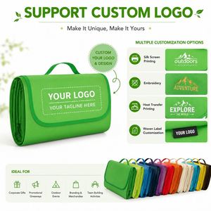 Tapis de pique-nique personnalisé avec logo imprimé, pliable, imperméable, résistant au sable, pour événements d'entreprise - Product Image 4