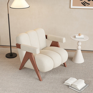 <span class=keywords><strong>Chaise</strong></span> en bois moderne de luxe à bras vertical simple pour le salon, la chambre à coucher, les loisirs paresseux légers avec table de balcon et <span class=keywords><strong>2</strong></span> chaises - Product Image 6