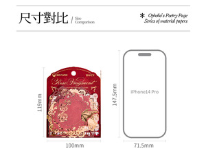 10 pièces/paquet squelette matériel papier poésie Page série rétro thème manuel fond décoration <span class=keywords><strong>Notes</strong></span> autocollantes - Product Image 6