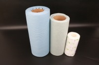 Kain Nonwoven Spunlace OEM, Tisu Kering, Tisu Basah, Terbuat dari Pulp Kayu, PP, Polyester, Viscose, Embossed, Parallel Lapping, Kain Nonwoven Spunlace