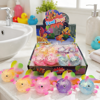 Ensemble de jouets anti-stress souples en TPR transparents à paillettes en forme de poisson, multi-packs de jouets de décompression