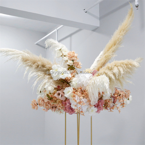 LFB2259 Boule de fleurs de roses de la <span class=keywords><strong>pampa</strong></span> naturelle artificielle d'automne pour décoration d'événement de mariage personnalisée - Product Image 3