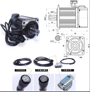 80ST-M02430 Jeu de servomoteurs AC <span class=keywords><strong>220V</strong></span> 750W 2.39 N Type 80 AASD-15A <span class=keywords><strong>Moteur</strong></span> servo <span class=keywords><strong>monophasé</strong></span> <span class=keywords><strong>3000</strong></span> RPM - Product Image 4