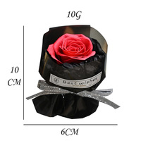 Bouquet de fleurs de savon miniatures faites à la main, fleurs séchées, mousse de laine, petite taille de poche, cadeau de la Saint-Valentin pour les petites amies, vente en gros