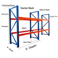 Étagères de garage robustes en métal, rayonnage de stockage en acier réglable, certification CE, capacité personnalisable pour
