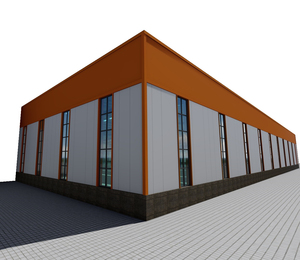 Bán Buôn Đúc Sẵn Cách Điện Thép Xây Dựng Kho Với Mái Bằng - Product Image 4