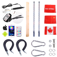 Loyo App Control remoto antena látigo luces accesorios Rgb 360 grados espiral Led látigo bandera luces para Utv Jeep vehículo Atv