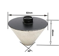 Forets de chanfreinage cylindriques diamantés pour trous existants dans le marbre, le verre, la céramique - Personnalisable OEM