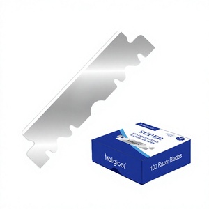 Private Logo Imported Disposable Single Edge Stainless Steel Barber Use Face Shaving <b>Razor</b> Blades for Straight <b>Razor</b> - Product Image 2