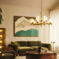 Lustre moderne de luxe en laiton, luminaire suspendu cylindrique en marbre alabastro pour salon, salle à manger, chambre, hôtel, décoration