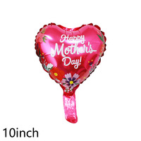 Vente flash Ballons en feuille en forme de cœur sur le thème de la fête des mères espagnole de 10 pouces pour la fête des mères