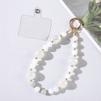 Bracelet de téléphone portable avancé avec pendentif lumineux coloré en forme de rose pour les cœurs des filles, perles de cristal suspendues, portable