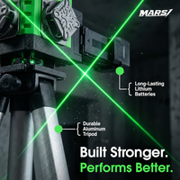 Niveau laser rotatif automatique MARS Industrial 16 lignes, vert, 360 degrés horizontal et vertical, Nivel DIY Grade LL16 USB-C