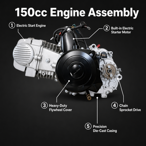 <span class=keywords><strong>Moteur</strong></span> de moto OEM personnalisé neuf 70cc 110cc 125cc 150cc, allumage CDI, démarrage <span class=keywords><strong>électrique</strong></span>, 4 temps, refroidissement par air, directement de l'usine - Product Image 1