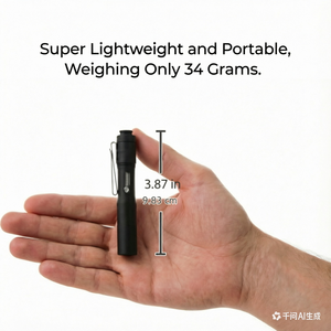 Linterna Portátil Negra AURORA, USB, 250 Lúmenes, 1150 Candela, EDC, Ultra Compacta, LED, con Batería Recargable - Product Image 3