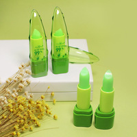 Baume à lèvres hydratant naturel à l'aloe vera PNF, rouge à lèvres changeant de couleur en fonction de la température, baume à lèvres magique rose protecteur