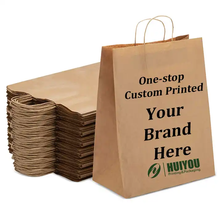 Custom Printing Cheap Eco-friendly Food Package Brown Kraft Paper