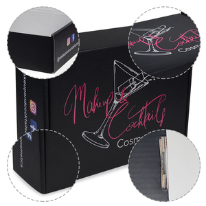 Caja <span class=keywords><strong>de</strong></span> embalaje <span class=keywords><strong>de</strong></span> papel <span class=keywords><strong>de</strong></span> cartón corrugado Rosa negro personalizada <span class=keywords><strong>de</strong></span> alta calidad Manejo <span class=keywords><strong>de</strong></span> impresión <span class=keywords><strong>de</strong></span> revestimiento UV para calcetines Envío <span class=keywords><strong>Precio</strong></span> <span class=keywords><strong>de</strong></span> fábrica - Product Image 2