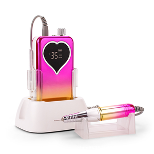 Sistema de taladro de uñas inalámbrico avanzado de 35000RPM, Lima eléctrica recargable de grado profesional para todo tipo de uñas, salón de casa - Product Image 4