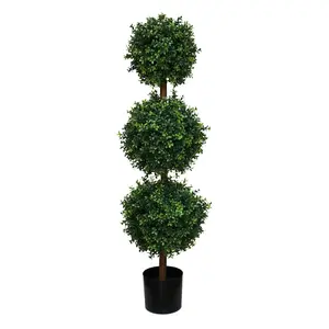 โรงงานผู้ผลิต120เซนติเมตร Boxwood ต้นไม้ประดิษฐ์ Topiary พืช