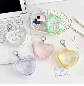 Pochette transparente pour bibelots, porte-clés en PVC, mini pochette étanche à fermeture éclair, boîte à monnaie, sac de rangement pour figurines en peluche, pendentif breloque - Product Image 6