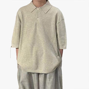 Vêtements pour enfants, haut pour garçons, polo, nouvelle collection été, t-shirt à manches courtes pour enfants, t-shirt à col pour enfants de taille moyenne et grande - Product Image 2