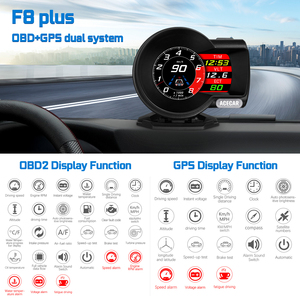 Phổ biến <span class=keywords><strong>Auto</strong></span> Car Gauge máy tính Head up hiển thị OBD2 + GPS Hệ thống kép F8 Pro Cập nhật nhanh Speedometer HUD - Product Image 3