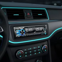 Lecteur MP3 universel pour voiture SUN-RISE 1 DIN, FM, BT, AUX, USB, 4 RCA, autoradio haute puissance, radio LED, enregistreur audio