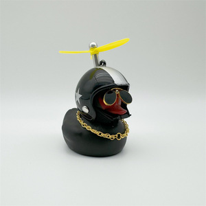 Klaxon de vélo en forme de petit canard jaune mignon, canard en caoutchouc pour enfants, décorations de voiture et de vélo - Product Image 6