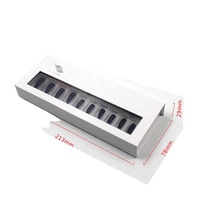 Boîte d'emballage de faux ongles blanc vide, Design personnalisé, 10 pièces