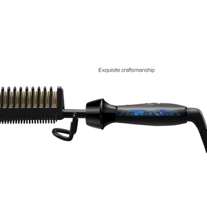 Lisseur et boucleur électrique multifonction haute température 450 pour barbe et perruques, peigne chauffant en céramique anti-brûlure pour voyage et usage domestique - Product Image 2