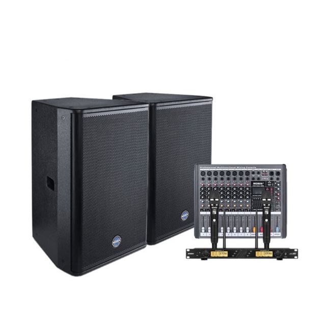 700 Watts Two-way Dj Sound Box Built-in DSP Professional Amplified 15 Active Powered Speaker 8 Ohms Impedance 125dB Sensitivity