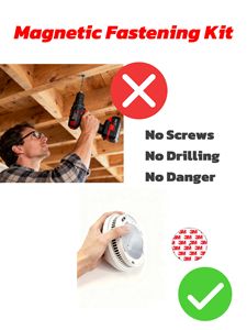 Kit de fixation magnétique pour détecteurs de fumée et de feux (installation arrière) - Product Image 4