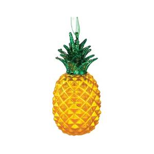 2023 motif personnalisé <span class=keywords><strong>arbre</strong></span> de noël suspendus décorations transparentes en verre coloré <span class=keywords><strong>ananas</strong></span> cadeau de noël - Product Image 2