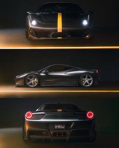 Kit Carrozzeria in Fibra di Carbonio per <span class=keywords><strong>Ferrari</strong></span> 458, Paraurti Anteriore e Posteriore Vors, Minigonne Laterali, Cofano, Parti Auto 458 - Product Image 6