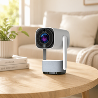 Proyektor Mini 3 Lensa Kaca Berlapis 6 Sisi J2 Android 11 Smart Game Projector 720P Mendukung 4K Proyektor Luar Ruangan 180 Ansi Lumens LCD
