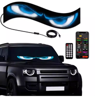 Affichage LED interactif portable et programmable pour voiture, écran souple numérique pour pare-brise de voiture et camion, effet œil de démon