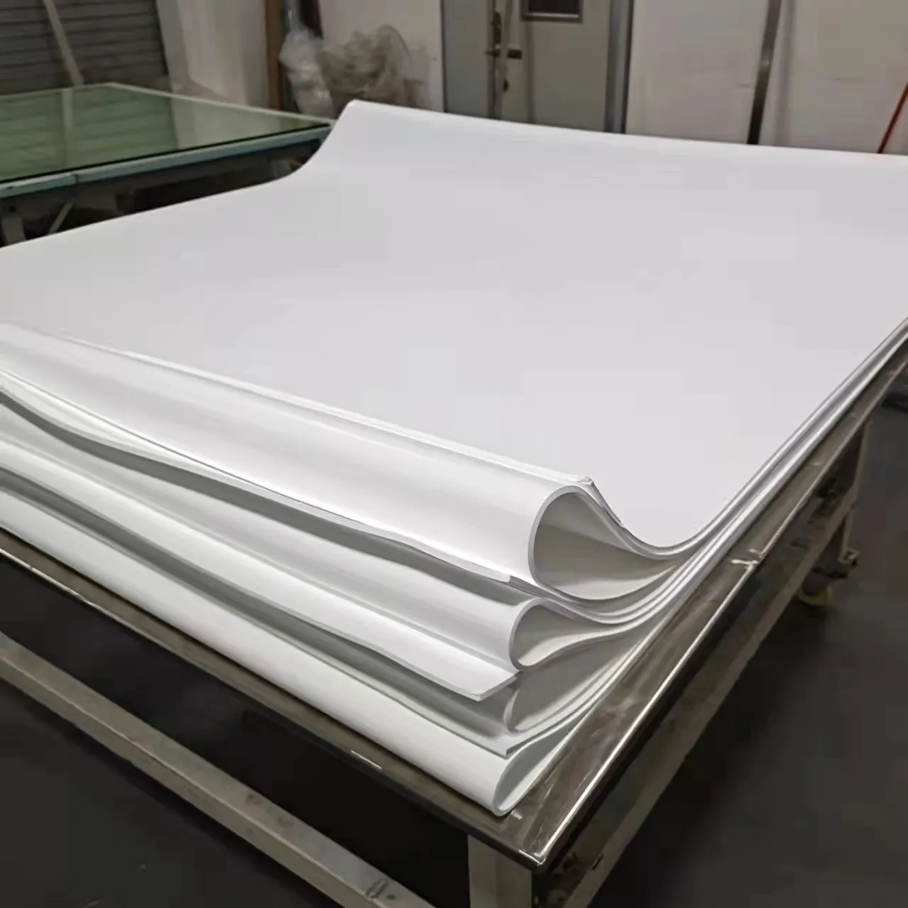 Plate Expanded Sheet High Quality Custom Plastic Soft Ptfe Virgin White Mouldings 5mm Hansa Rohs reach Flat smooth PTFE PTFE