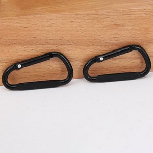 Mousqueton en aluminium de 2 pouces avec clip pour clés, anneau en D, crochet mousqueton, boucle porte-clés, attache à ressort, clips pour porte-clés - Product Image 4