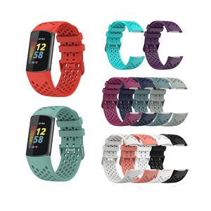 Bracelet en silicone jaune respirant de 20 mm et 22 mm pour montres connectées Huami GTS 4/2 Mini, GTS 3, 2e, <span class=keywords><strong>Bip</strong></span> 3/<span class=keywords><strong>Bip</strong></span> <span class=keywords><strong>U</strong></span> <span class=keywords><strong>Pro</strong></span>, BIP5/GTR 4/3 <span class=keywords><strong>Pro</strong></span> - Product Image 3