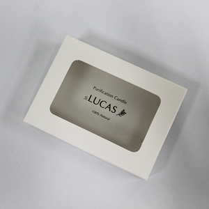 Caja de Regalo de <span class=keywords><strong>Papel</strong></span> con <span class=keywords><strong>Ventanas</strong></span> de PVC, Diseño de Impresión Personalizada <span class=keywords><strong>para</strong></span> Envases de Cosméticos 100% Naturales - Product Image 1